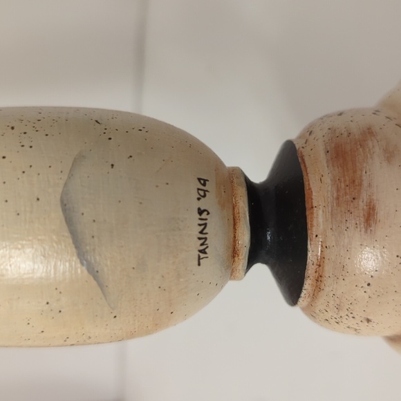 Folk Art Vintage wooden candlesticks - Picture 6 of 9